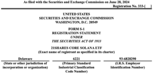 21Shares Files for First Solana ETF