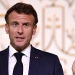 French President Macron Addresses Telegram