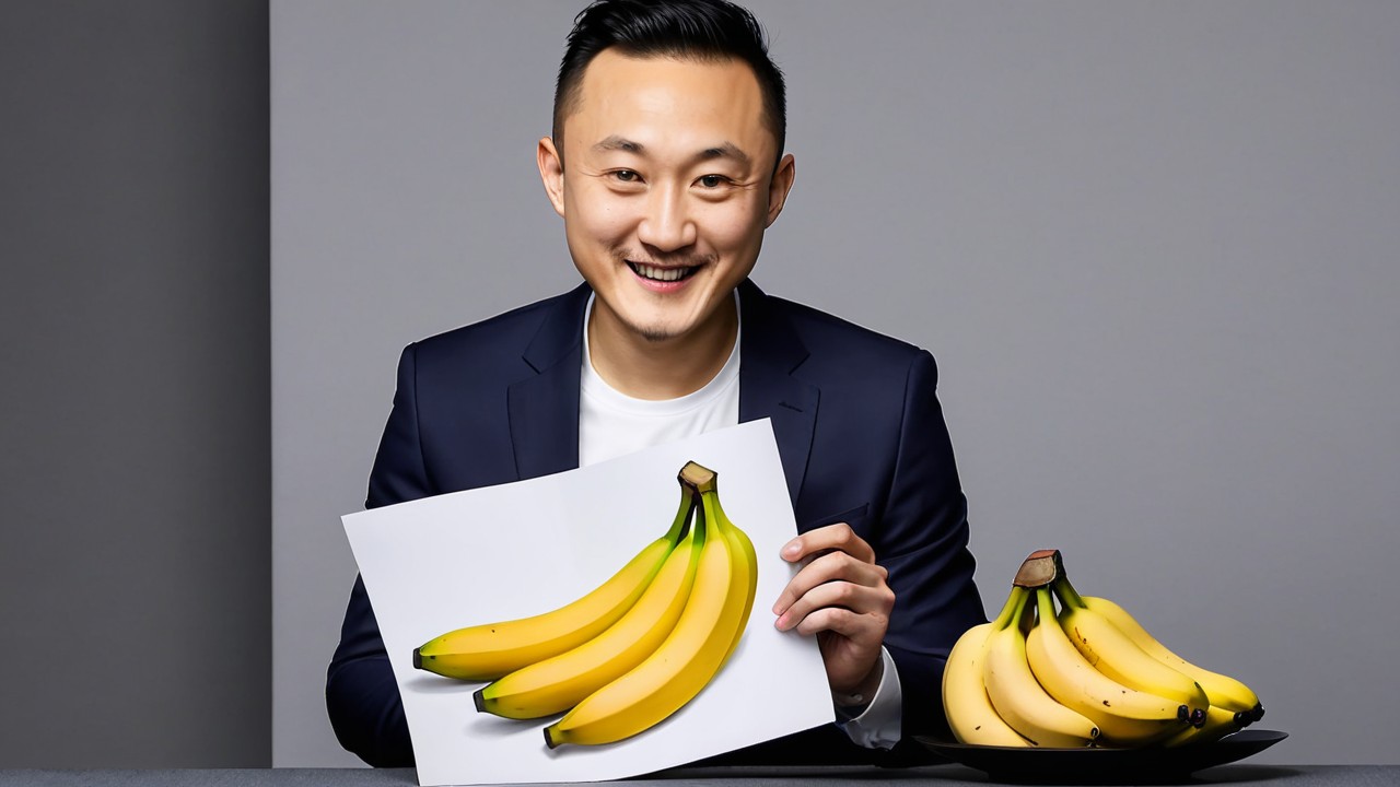 Banana Artwork Sells for $6.2 Million; Justin Sun Buys and Plans to Eat